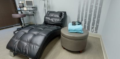 Serene private patient room